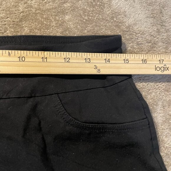 Ruby Rd Pants Womens 8 Capri Black High Rise Stretch Nylon Modest Minimal - Picture 4 of 6